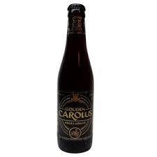 Bouteille de bière brune Carolus Whisky 33cl