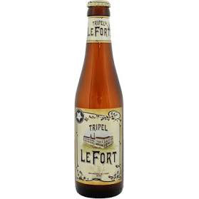 Bouteille de bière blonde Lefort Triple 33cl