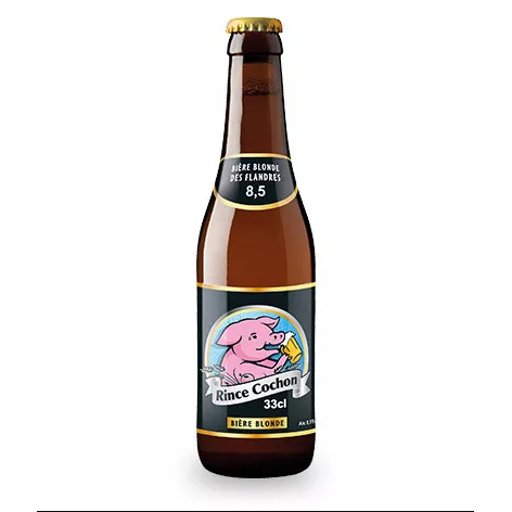 Bouteille de bière blonde Rince cochon 33cl