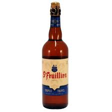 Bouteille de bière blonde Saint Feuillin Triple 75cl