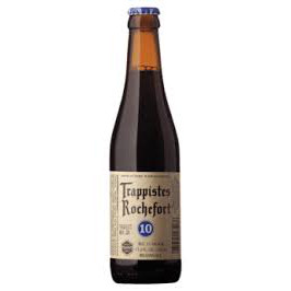 Bouteille de bière brune Trappist Rochefort 10 75cl
